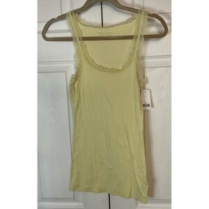 Banana Republic Yellow Lace Trim Tank Top Small New with Tags